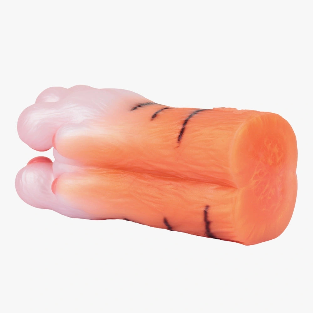 Tiger Paw Masturbator Tyrvax Amber Orange Stripe – top view