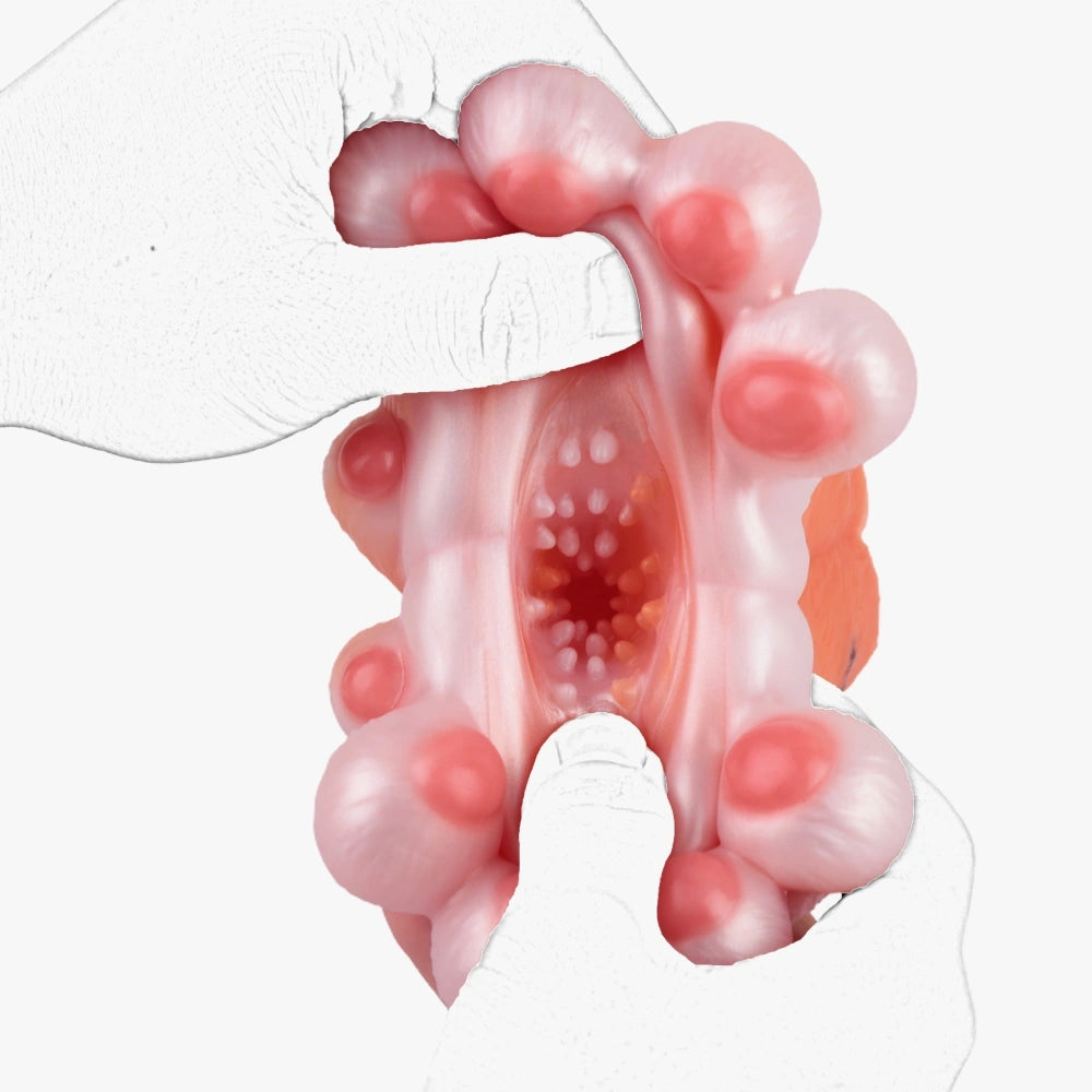 Tiger Paw Masturbator Tyrvax Amber Orange Stripe – size scale reference