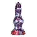 Knot Dildo Velmoor Galactic Violet Blue Marbled – rear view