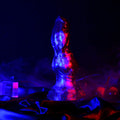Knot Dildo Velmoor Galactic Violet Blue Marbled 6.6cm Silicone