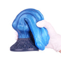 Knot Dildo Velmoor Dual Layer Blue Enchantress – lateral side view