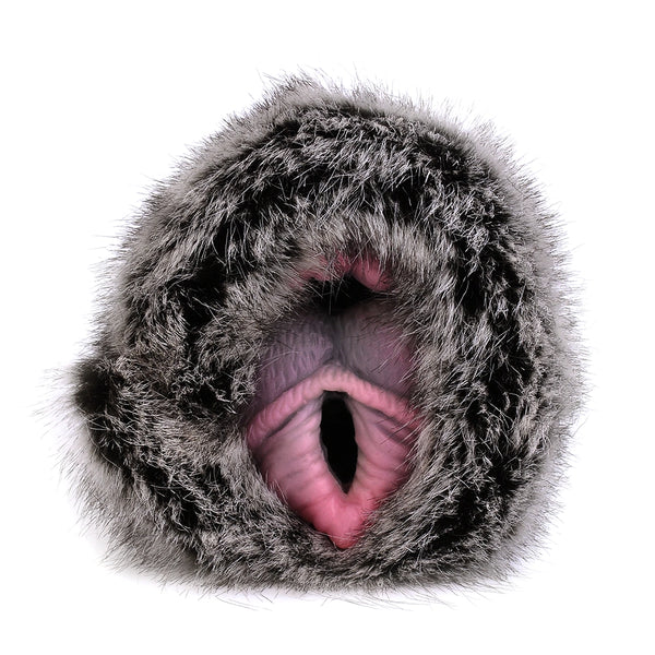 Furry Male Masturbator Velplux Grey Leopard Plush — alternate view