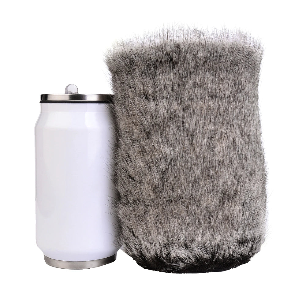 Furry Male Masturbator Velplux Grey Leopard Plush – surface texture detail