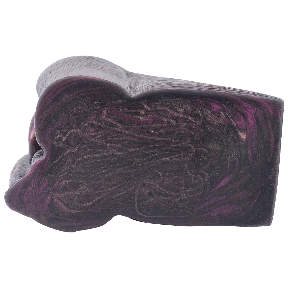 Butt Masturbator Vesprix Dual Channel Dark Velvet – surface texture detail