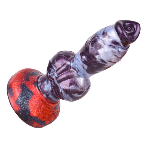 Knot Dildo Vexmoor Violet Grey 7.7cm Silicone alternate view