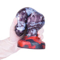 Knot Dildo Vexmoor Violet Grey 7.7cm Record Knot – three-quarter angle