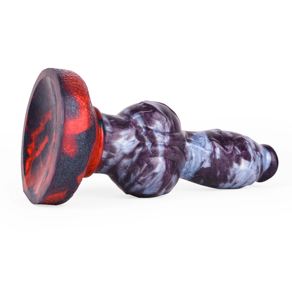 Knot Dildo Vexmoor Violet Grey 7.7cm Record Knot – surface texture detail