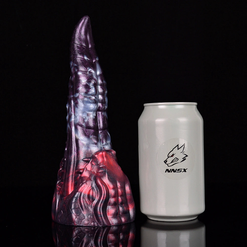 Dragon Dildo VOLCVEX Void Ember Platinum Silicone – front view