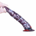 Dragon Dildo VORNSCALYR Void Ember Platinum – bottom view