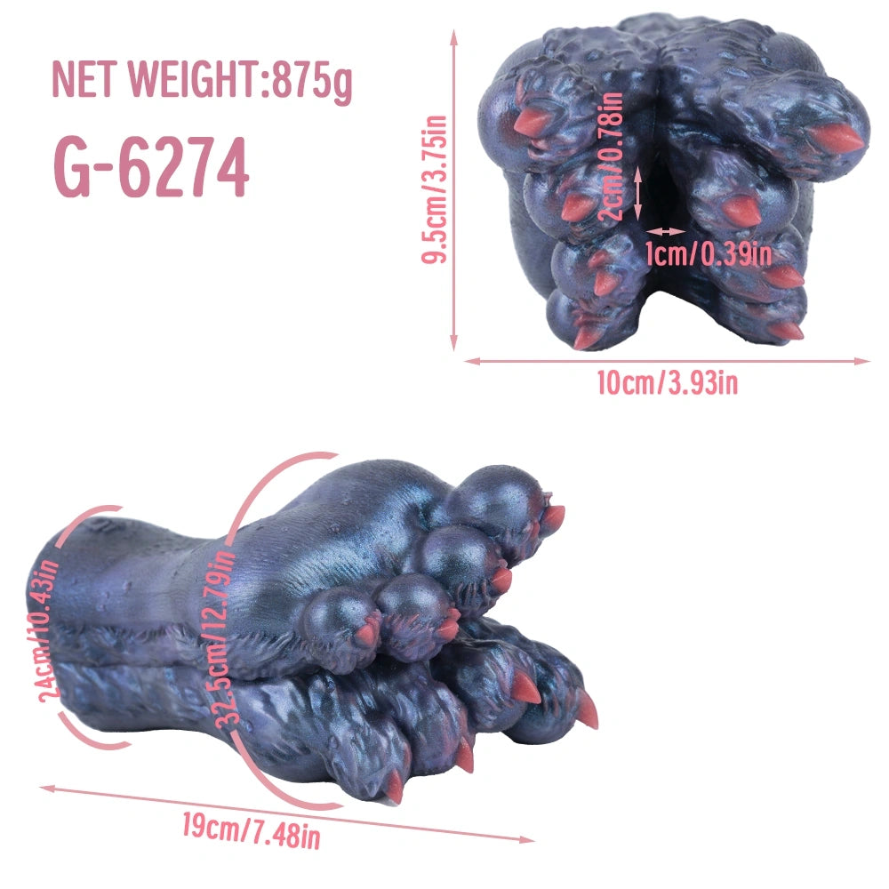 Monster Paw Masturbator Vorreth Slate Blue Red Claw