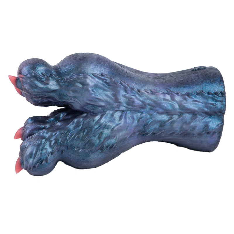 Monster Paw Masturbator Vorreth Slate Blue Red – silicone texture close-up