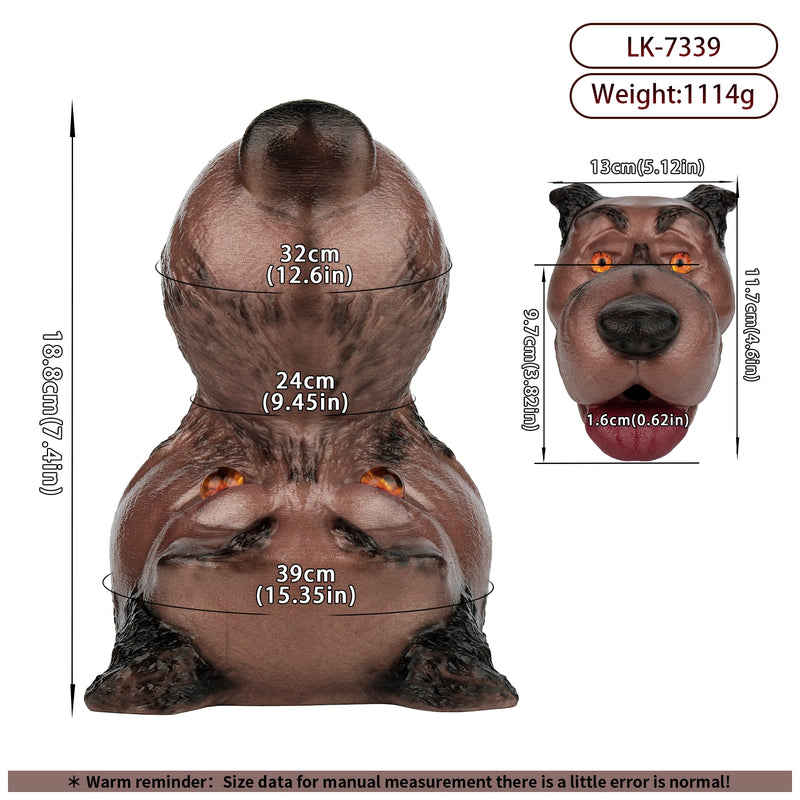 Animal Head Masturbator Fenrik Hellhound Wolf Dog Oral