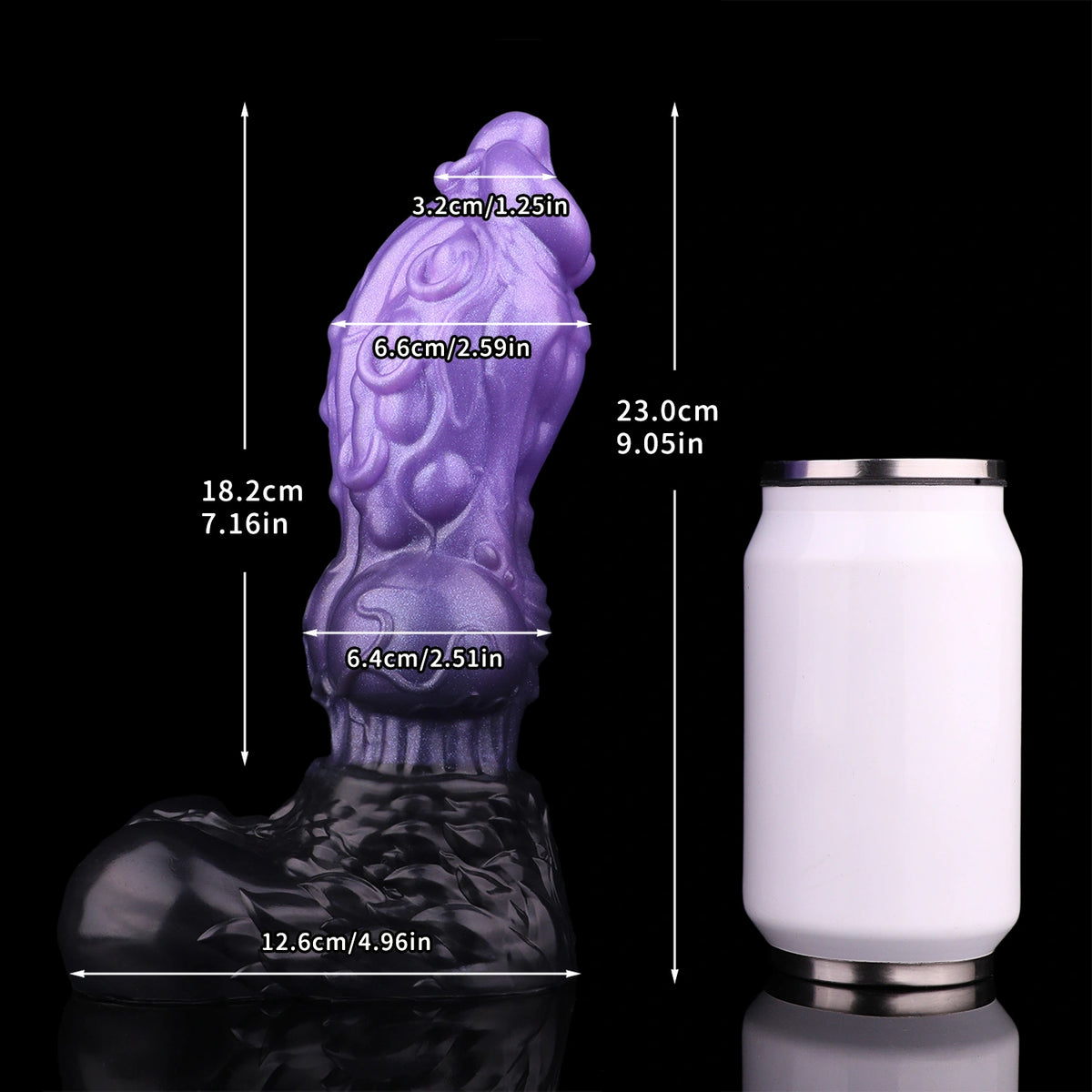 Knot Dildo Zelvoor Dual Layer Lavender 7.5cm Knot