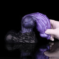 Knot Dildo Zelvoor Dual Layer Lavender 7.5cm Knot – lateral side view