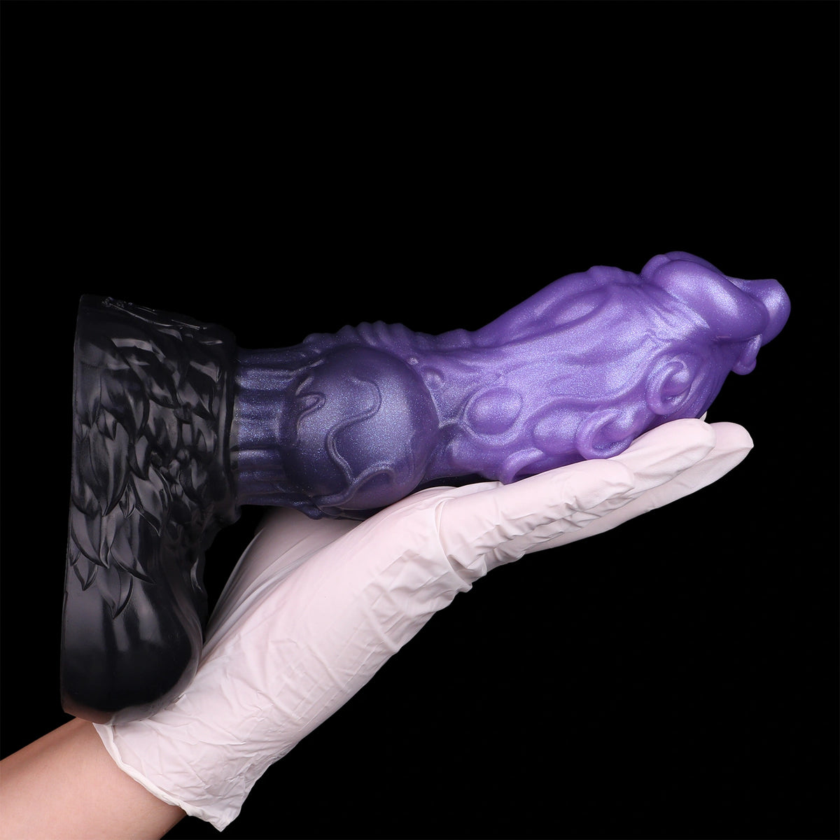 Knot Dildo Zelvoor Dual Layer Lavender 7.5cm Knot – size scale reference