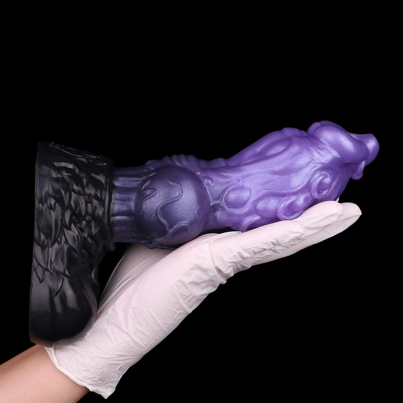 Knot Dildo Zelvoor Dual Layer Lavender 7.5cm Knot – size scale reference