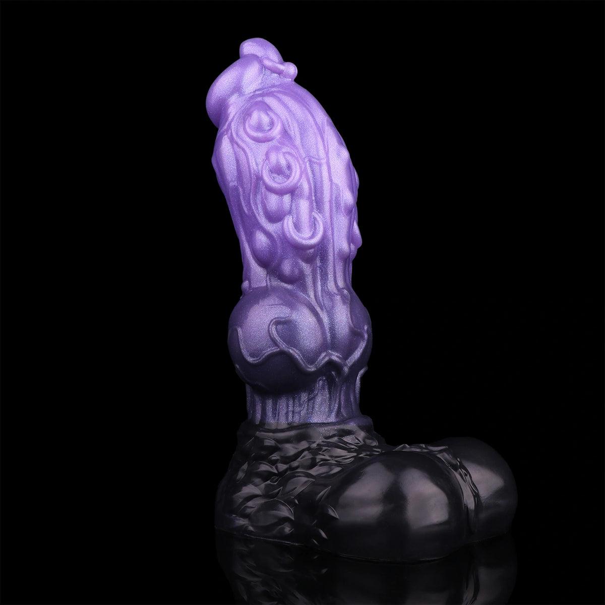 Knot Dildo Zelvoor Dual Layer Lavender 7.5cm Knot – silicone texture close-