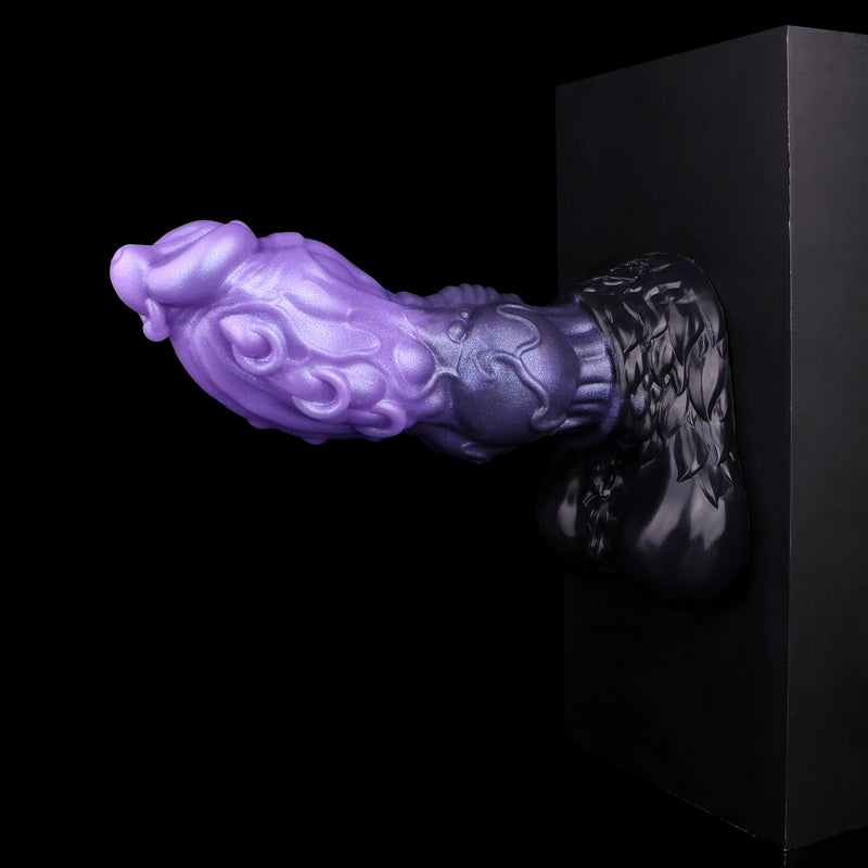 Knot Dildo Zelvoor Dual Layer Lavender 7.5cm Knot – three-quarter angle vie