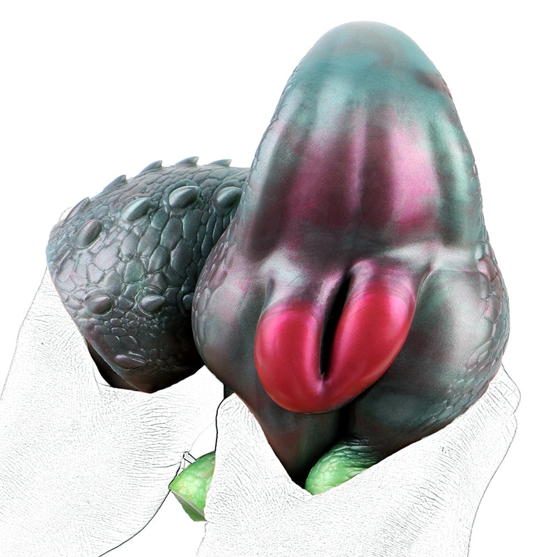 Butt Masturbator Zyralis Iridescent Lizard Scale – front view