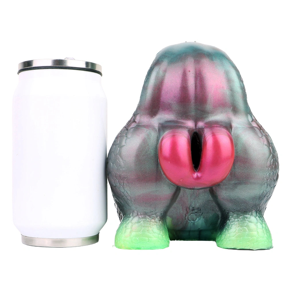 Butt Masturbator Zyralis Iridescent Lizard Scale – silicone texture close-u